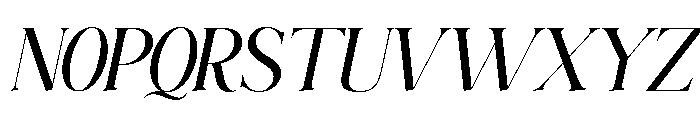 ElighinaSerifSlant-Regular Font UPPERCASE