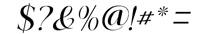 ElighinaSerifSlantItalic-Reg Font OTHER CHARS