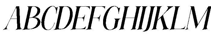 ElighinaSerifSlantItalic-Reg Font UPPERCASE