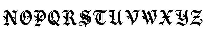Eliot Regular Font UPPERCASE