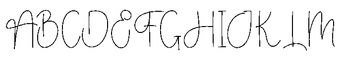 Elisabet Handmade Font UPPERCASE