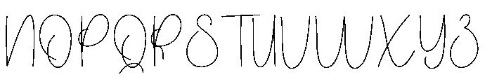 Elisabet Handmade Font UPPERCASE