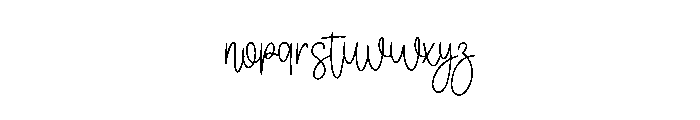 Elisabet Handmade Font LOWERCASE