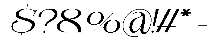 Elisto Remilio Italic Font OTHER CHARS