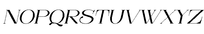 Elisto Remilio Italic Font UPPERCASE