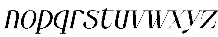 Elisto Remilio Italic Font LOWERCASE