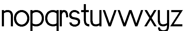 Elongate Regular Font LOWERCASE