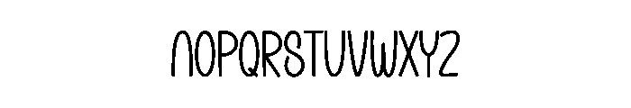 Eloria Bubble Font UPPERCASE
