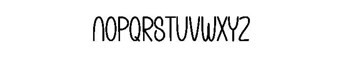 Eloria Bubble Font LOWERCASE