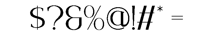 Elovena-Regular Font OTHER CHARS