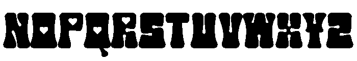 Elovero Font UPPERCASE