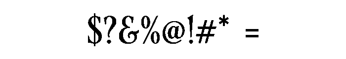 Elovira Font OTHER CHARS