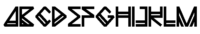 Elthar Regular Font UPPERCASE