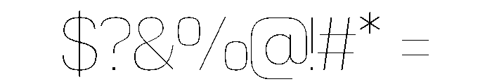 Elucidate Thin Font OTHER CHARS