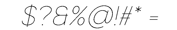 Elvane Italic Font OTHER CHARS