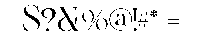 Elvare-Regular Font OTHER CHARS