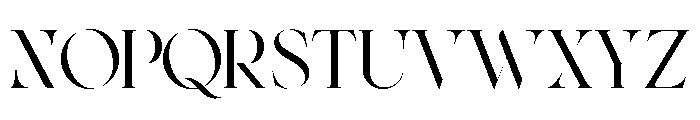 Elvare-Regular Font UPPERCASE