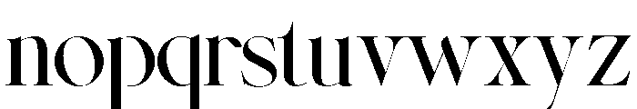 Elvare-Regular Font LOWERCASE