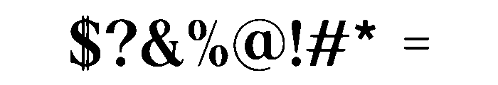 Elvarose Font OTHER CHARS