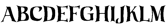 Elvarose Font UPPERCASE