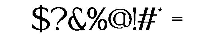 Elvera-Regular Font OTHER CHARS