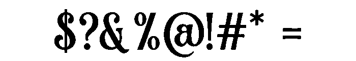 Elvora Display Font OTHER CHARS