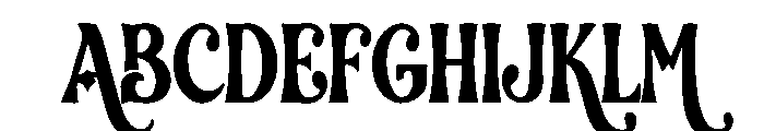 Elvora Display Font UPPERCASE