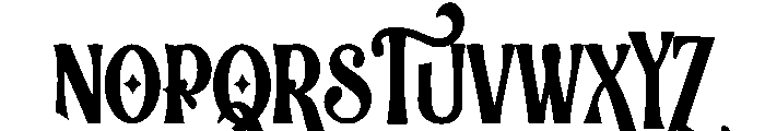 Elvora Display Font UPPERCASE