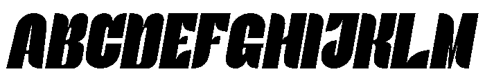 Elyon Extra Black Italic Font UPPERCASE