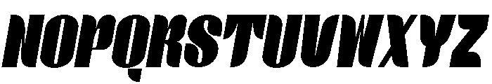 Elyon Extra Black Italic Font UPPERCASE