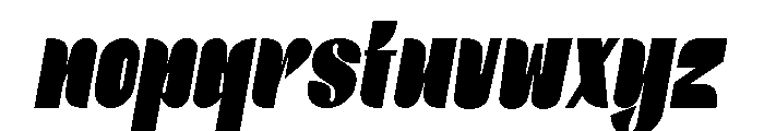 Elyon Extra Black Italic Font LOWERCASE