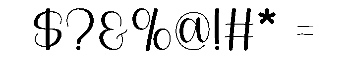 Elysian Script Font OTHER CHARS