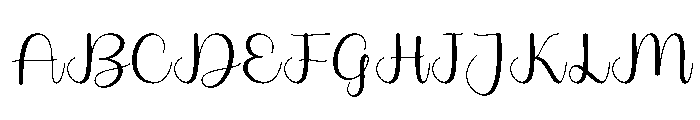 Elysian Script Font UPPERCASE