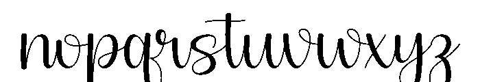 Elysian Script Font LOWERCASE
