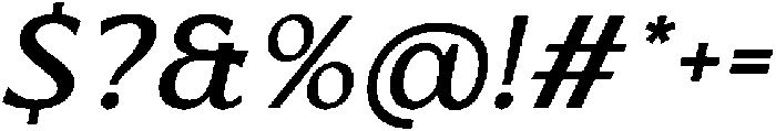 EL PACRE Italic otf (400) Font OTHER CHARS