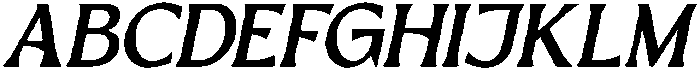 EL PACRE Italic otf (400) Font UPPERCASE