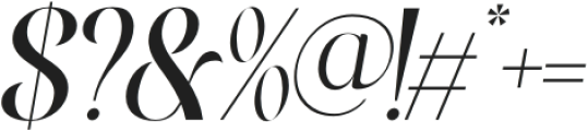 ELACONTRY Italic otf (400) Font OTHER CHARS