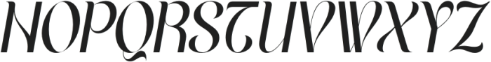 ELACONTRY Italic otf (400) Font UPPERCASE