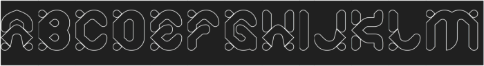 ELECTRO POP-Hollow-Inverse otf (400) Font UPPERCASE