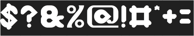 ELECTRO POP-Inverse otf (400) Font OTHER CHARS