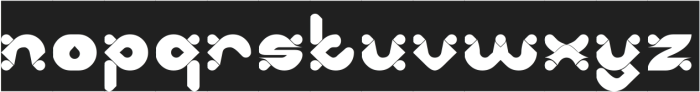 ELECTRO POP-Inverse otf (400) Font LOWERCASE