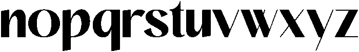 ELEGANCE Bold otf (700) Font LOWERCASE