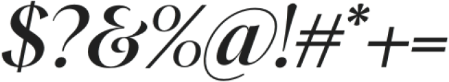 ELEGANCE Medium Italic otf (500) Font OTHER CHARS