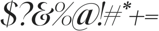 ELEGANCE Regular Italic otf (400) Font OTHER CHARS