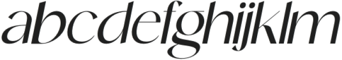 ELEGANCE Regular Italic otf (400) Font LOWERCASE