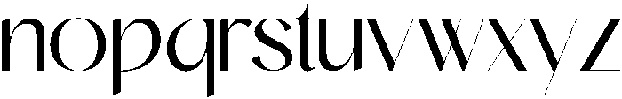 ELEGANCE Regular otf (400) Font LOWERCASE