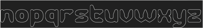 ELEVATION-Hollow-Inverse otf (400) Font LOWERCASE