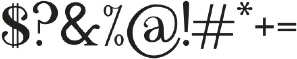 El Capistrano Serif Regular otf (400) Font OTHER CHARS
