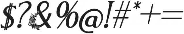 El Katana Flo Medium Flo Medium Italic otf (500) Font OTHER CHARS