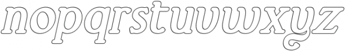 ElKatanaAltBoldOutline-Italic otf (700) Font LOWERCASE